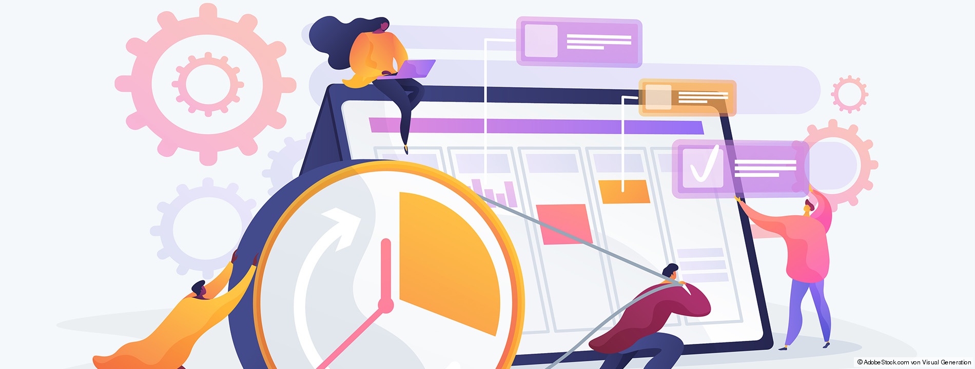 Workflow Uhr Bild