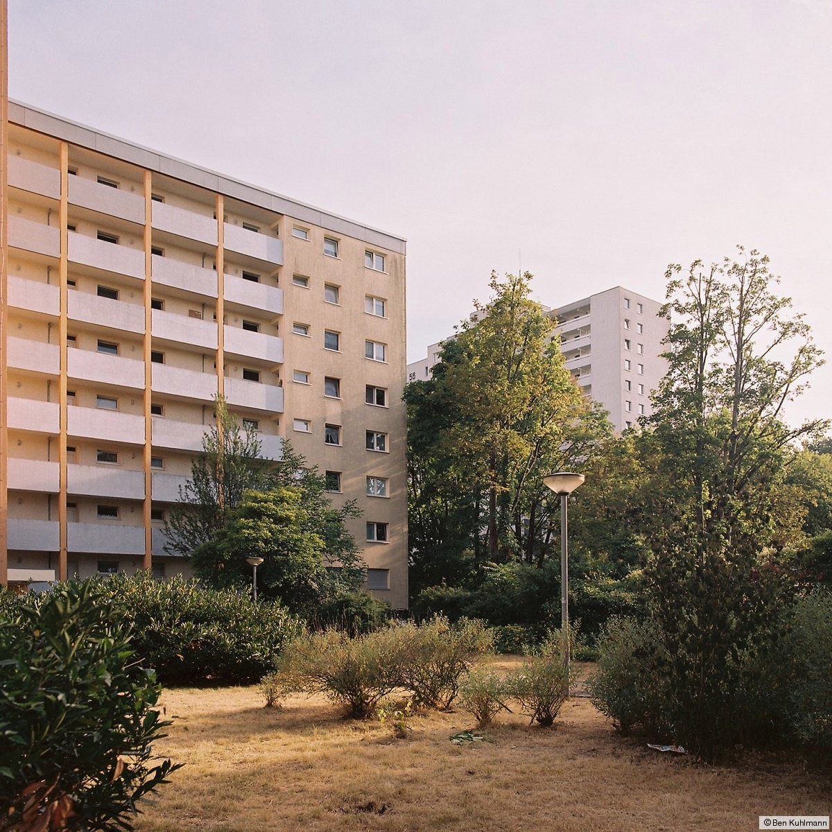 Nordweststadt Bilck in die Siedlung Nordweststadt