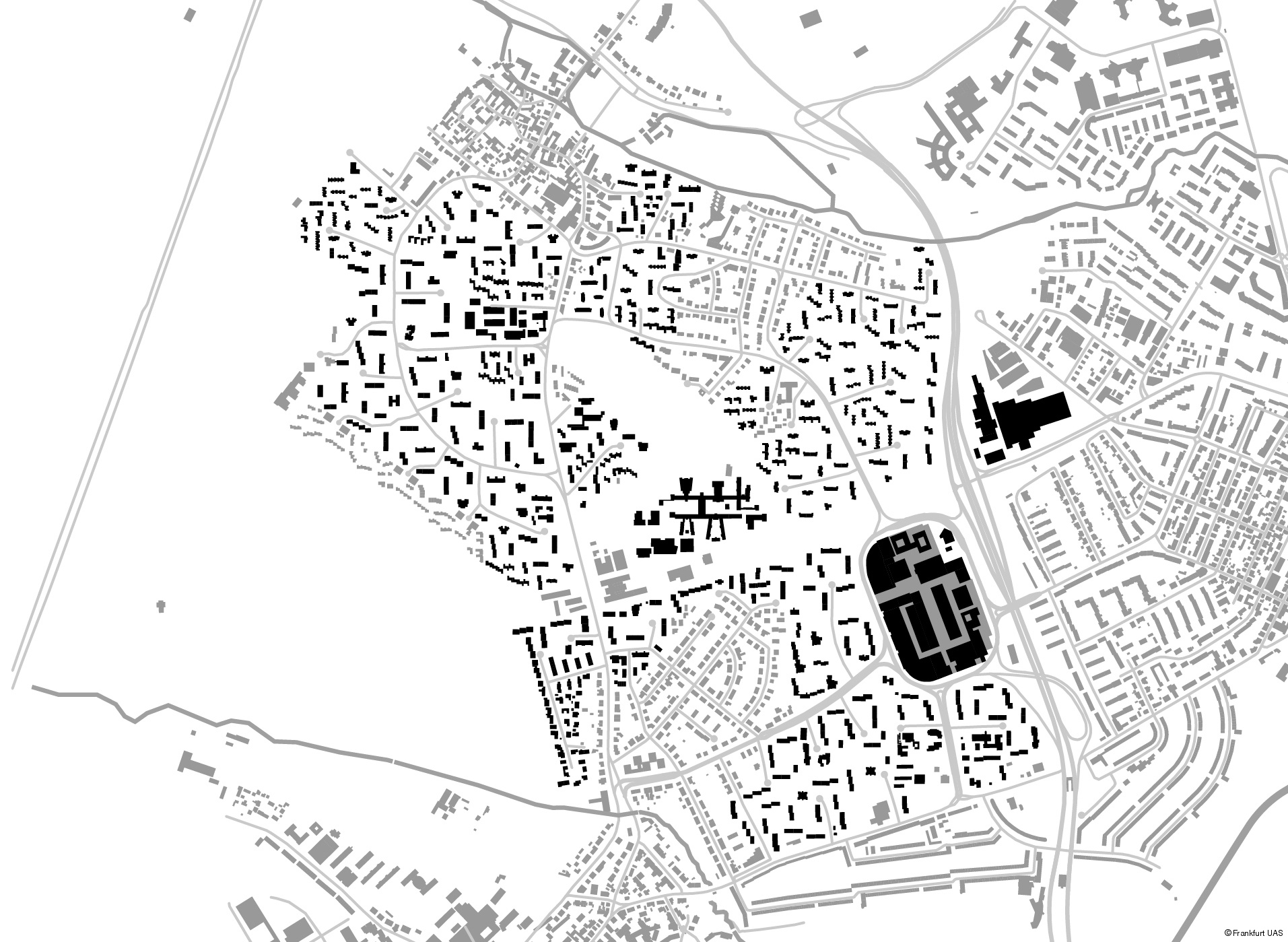 scl_10000_A3_Nordwerststadt_version three Lageplan Siedlung Nordweststadt