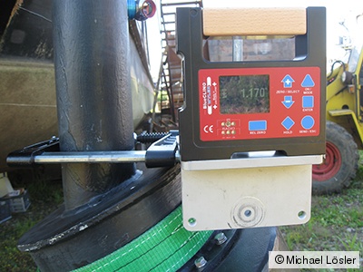 Tilt Measurements of the Transducer Unit under varying Forces using the Inclinometer BlueCLINO (Wyler) Tilt Measurements of the Transducer Unit under varying Forces using the Inclinometer BlueCLINO (Wyler)