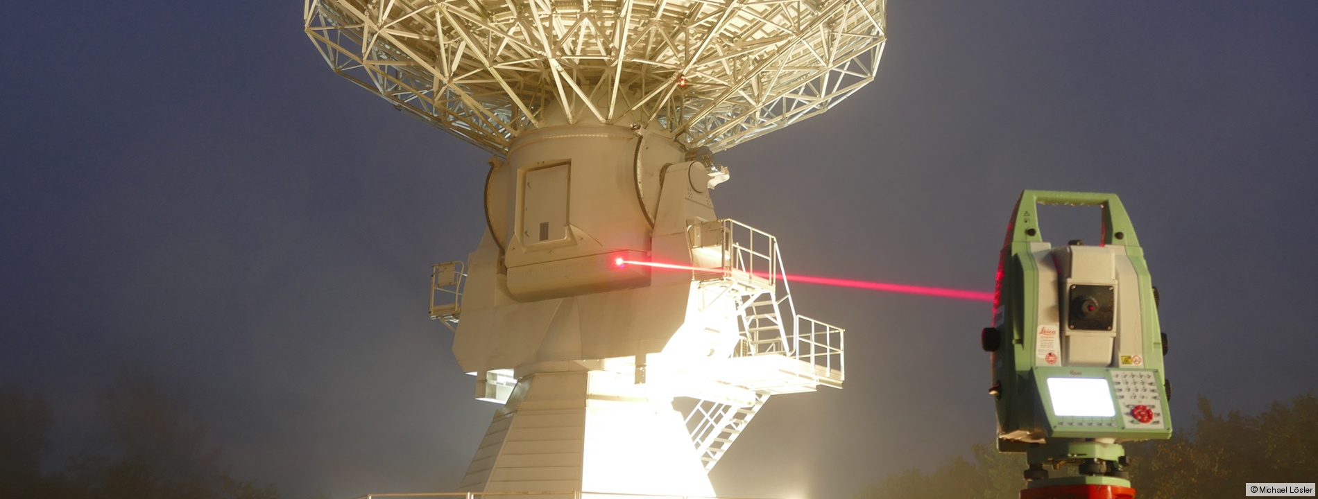 Referenzpunktbestimmung am TWIN Radioteleskop Wettzell mit Lasermesstechnik