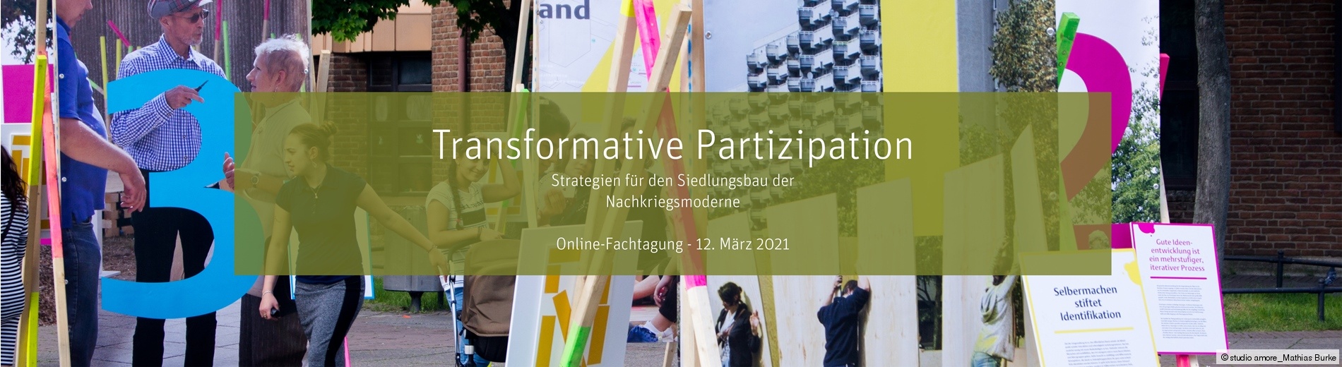 Banner zur Online-Fachtagung Transformative Partizipation