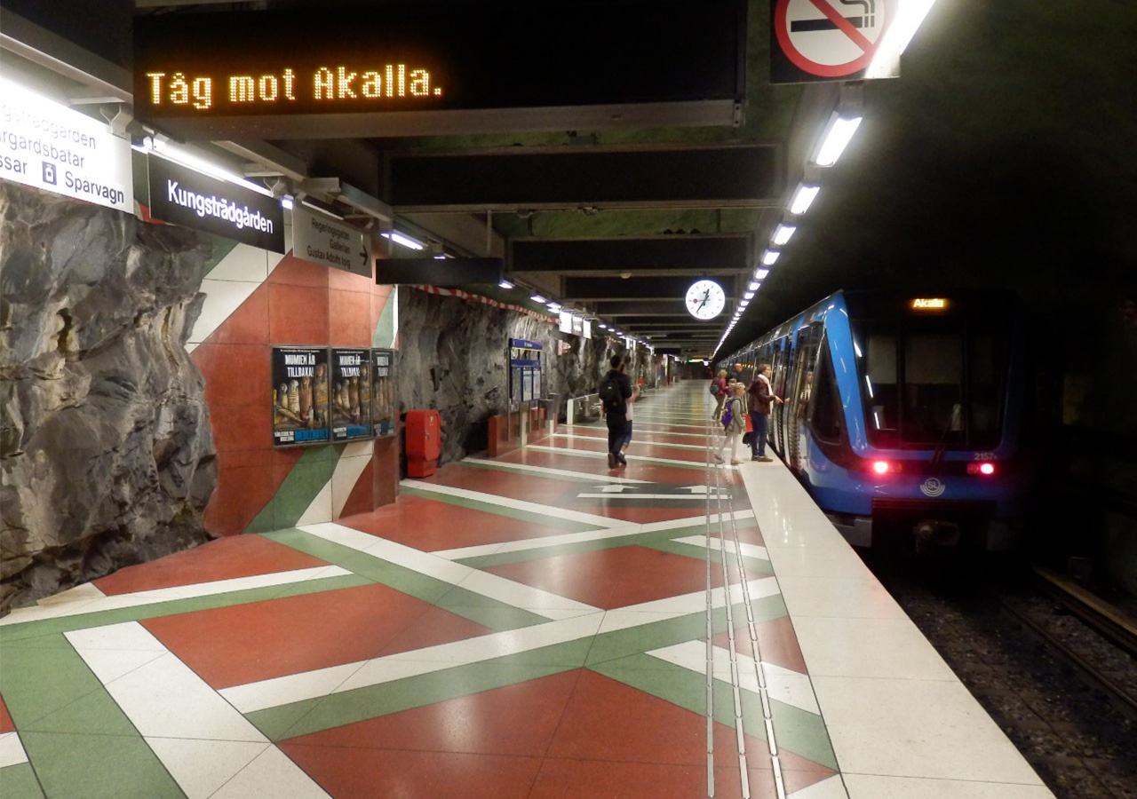 [Translate to EN:] Stockholm’s metro