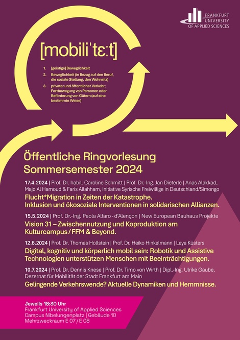 Plakat Ringvorlesung Mobilität