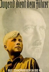 Propaganda-Plakat der HJ: &quot;Jugend dient dem Führer&quot;