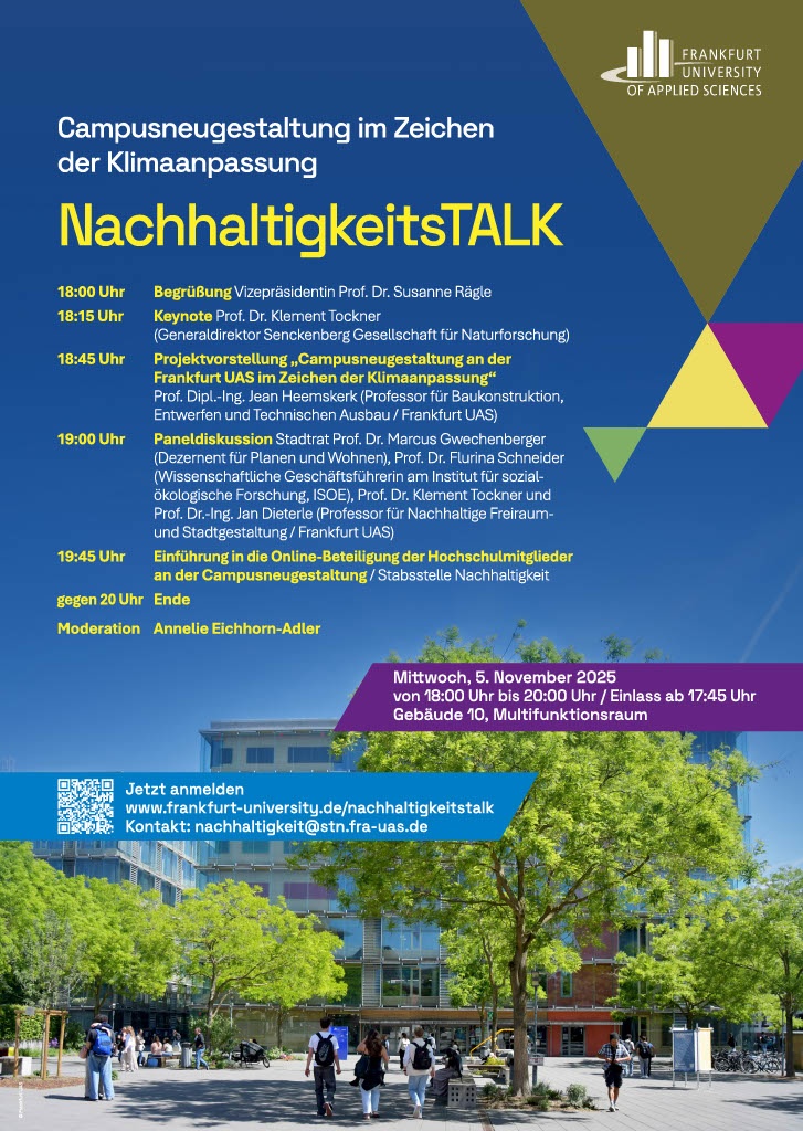 Plakat Ankündigung NachhaltigkeitsTALK