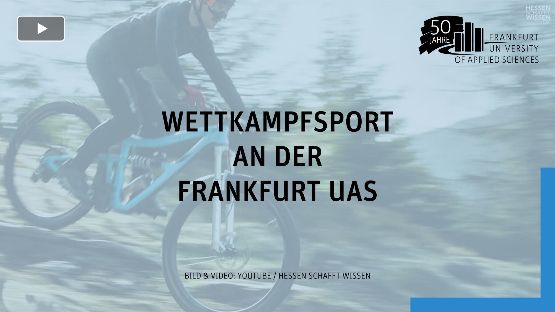 Studying and competitive sport at Frankfurt UAS&quot; Link to Youtube Video